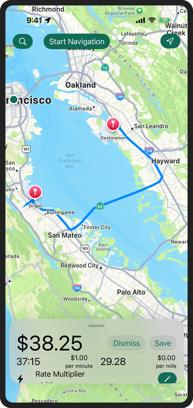 Professional Taximeter App for Drivers
