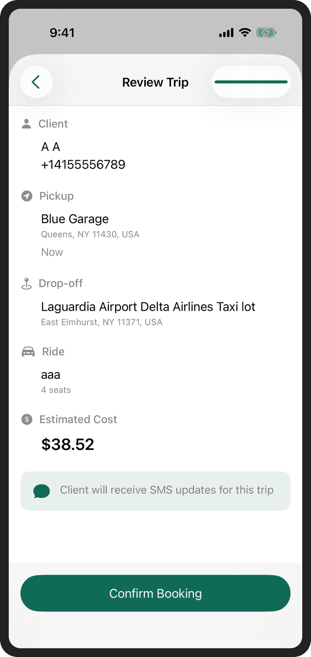 Bookings & On-Demand Dispatch