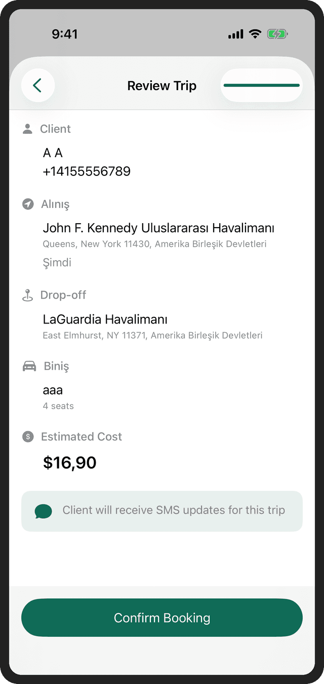 Bookings & On-Demand Dispatch